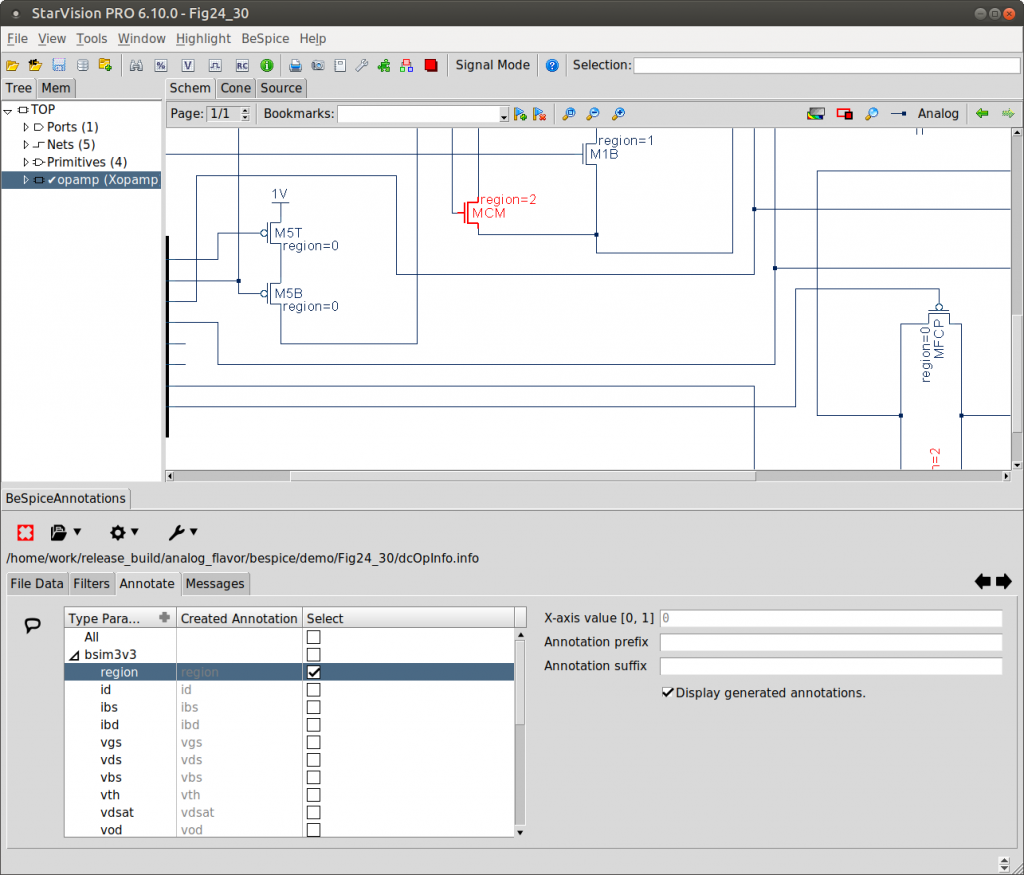 The annotation dialog.