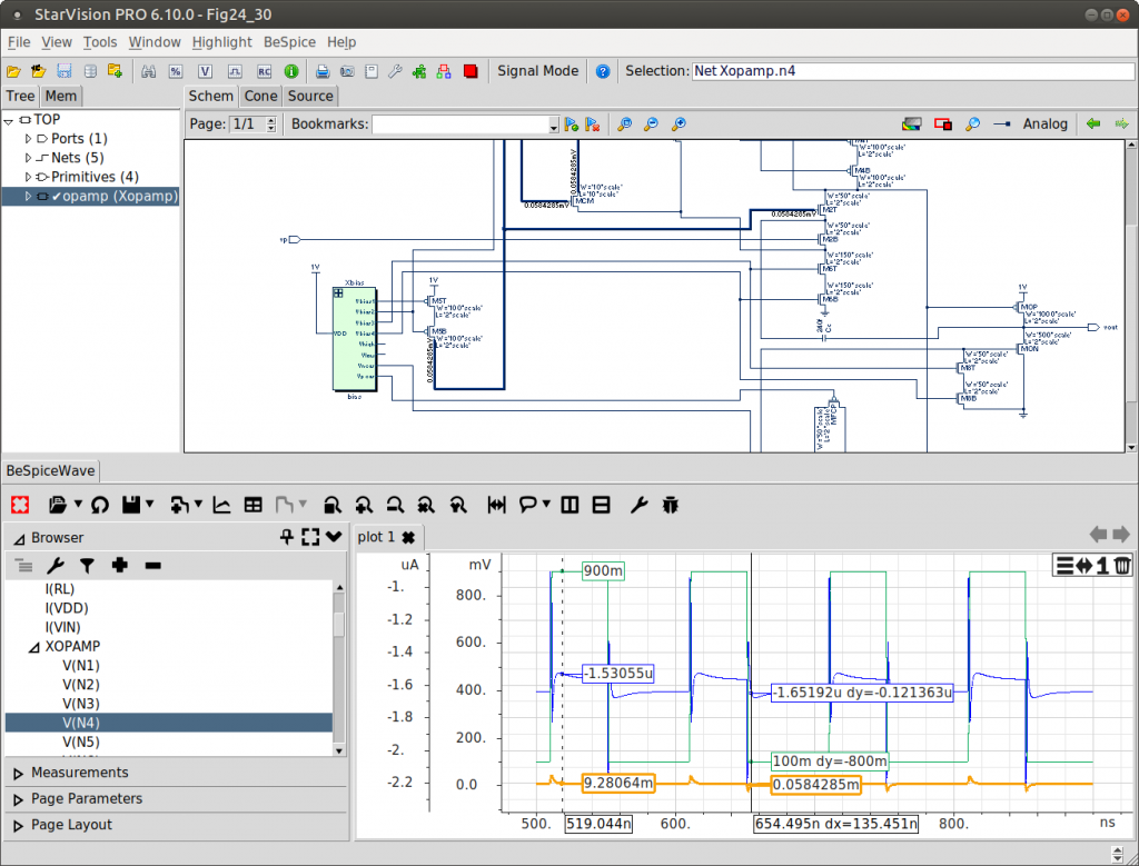 The analog waveform viewer.